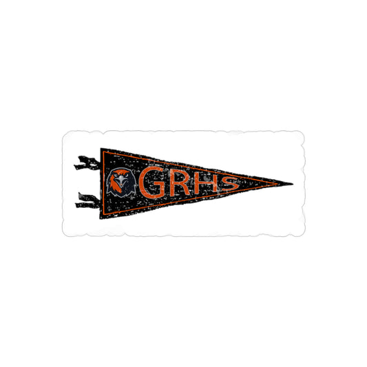 Grand Rapids High School Distressed Pennant Sticker