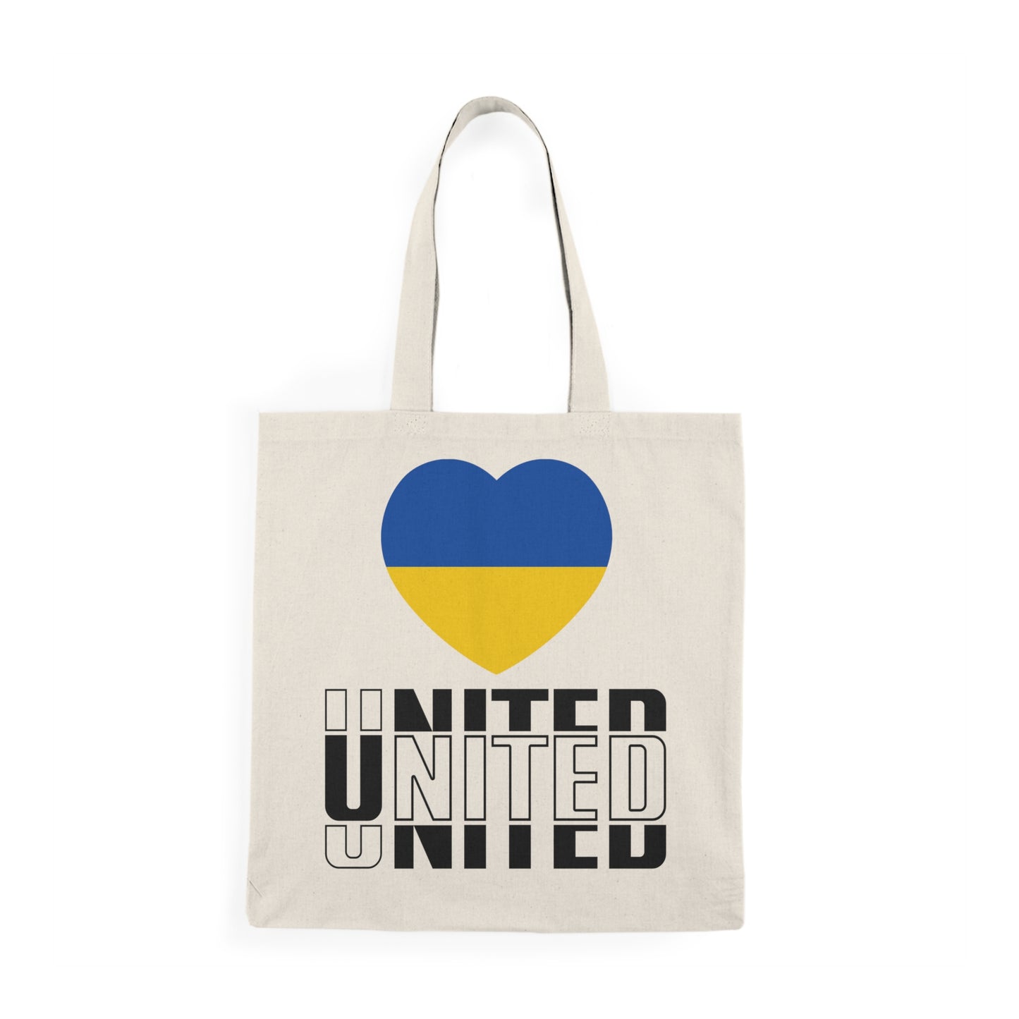 United for Ukraine - Eco-Friendly Cotton Tote Bag