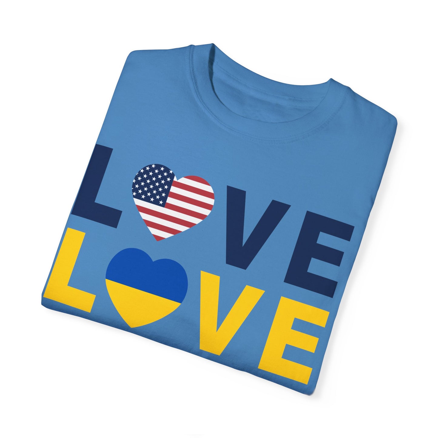 LOVE United – Ukraine Comfort Colors T-Shirt 🇺🇦❤️