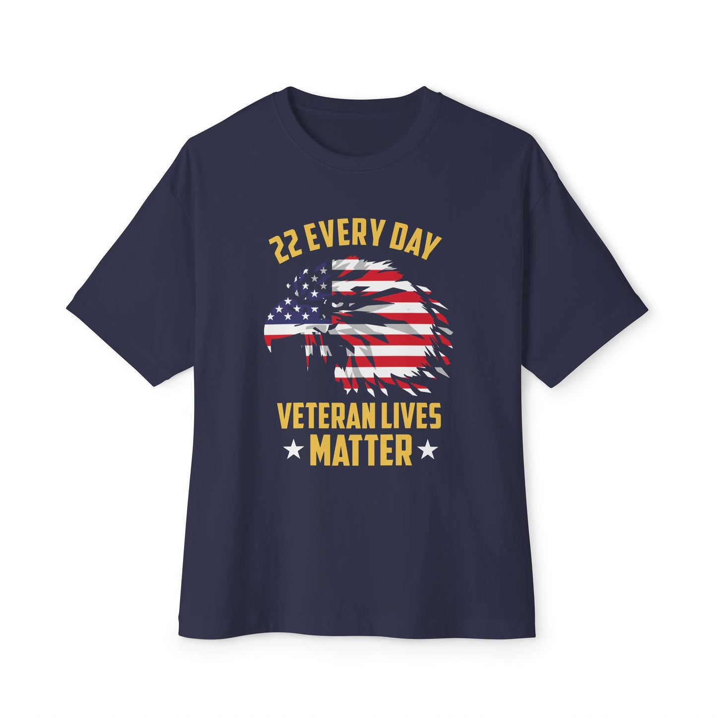 22 Every Day - Veteran Lives Matter Oversized Tee