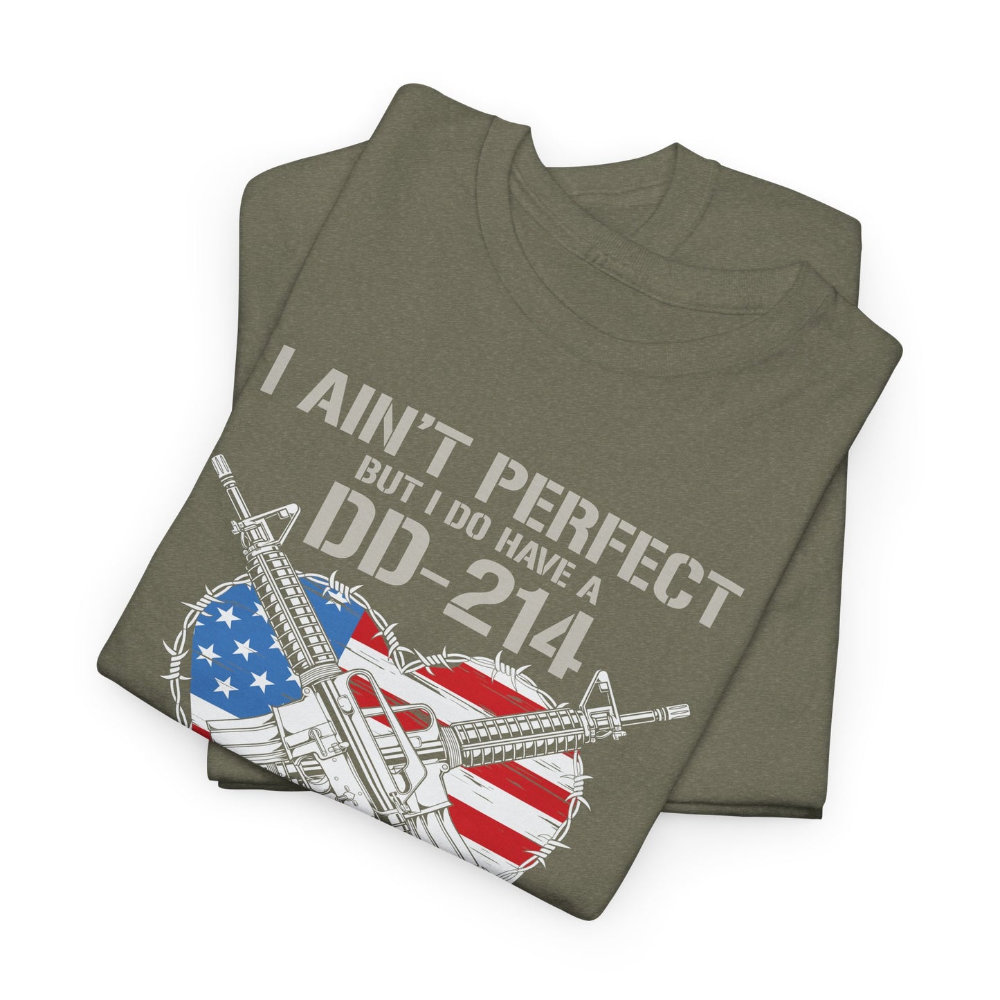 "I Ain't Perfect" DD-214 Tee – Close Enough for an Old Man