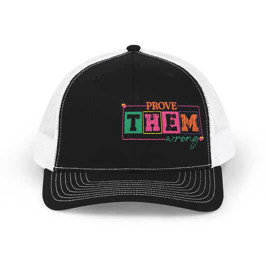Embroidered Snapback Cap - 'Prove Them Wrong' Motivational Hat