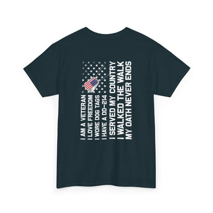 Title: Veteran Oath Tee - A Statement of Honor and Service