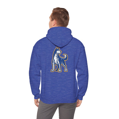 Bigfork Huskies Back-Logo Hoodie — Front Wordmark, Classic Comfort