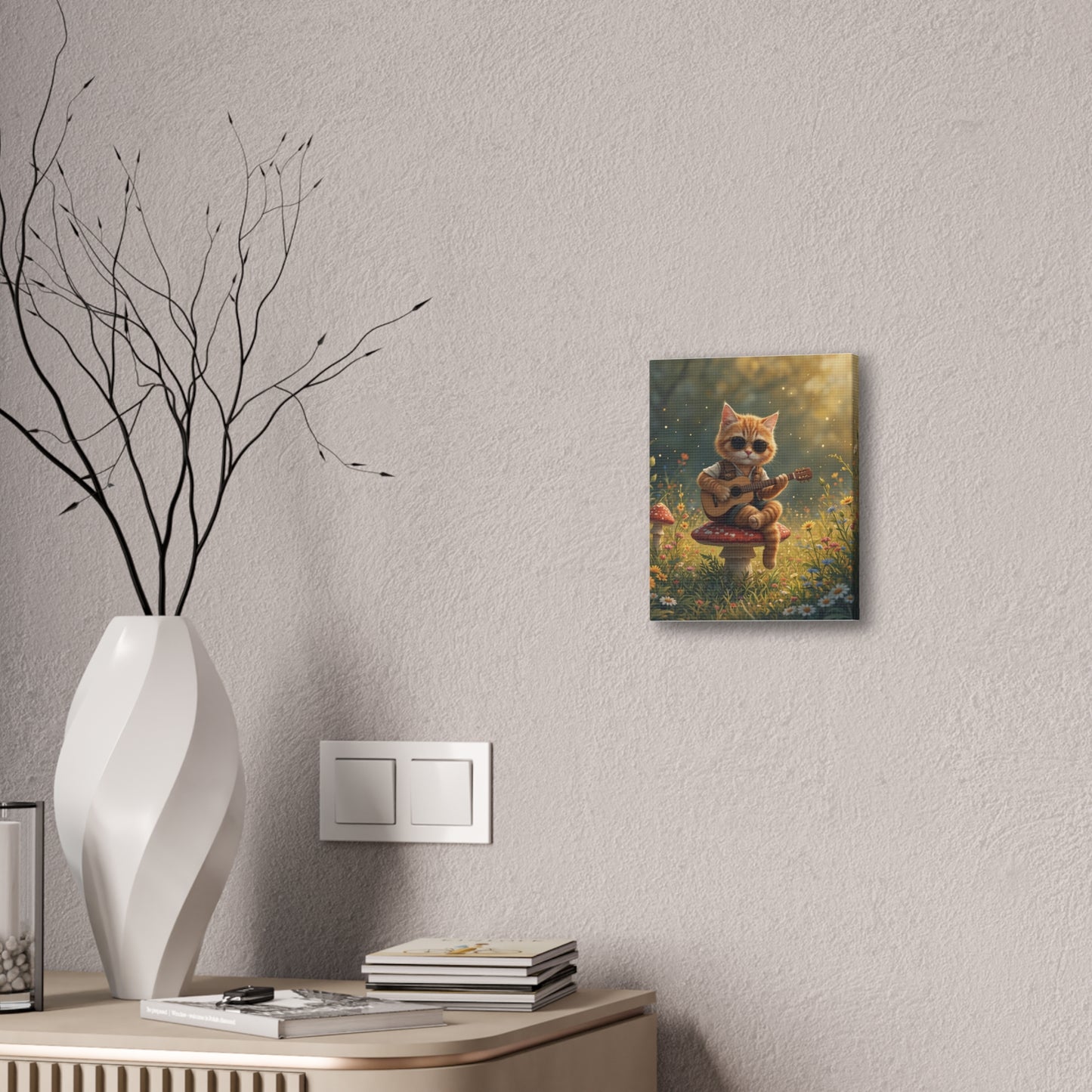 Cat Shreds in the Meadow – Canvas Wall Art