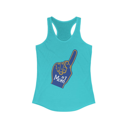 Bigfork Huskies #1 Mom Racerback Tank