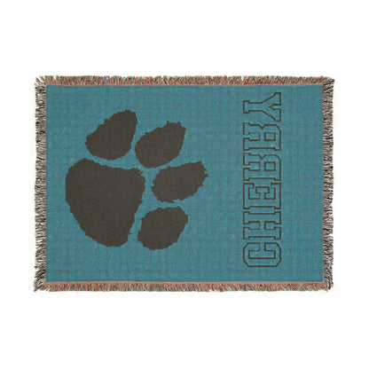 Cherry Tigers Woven Throw Blanket