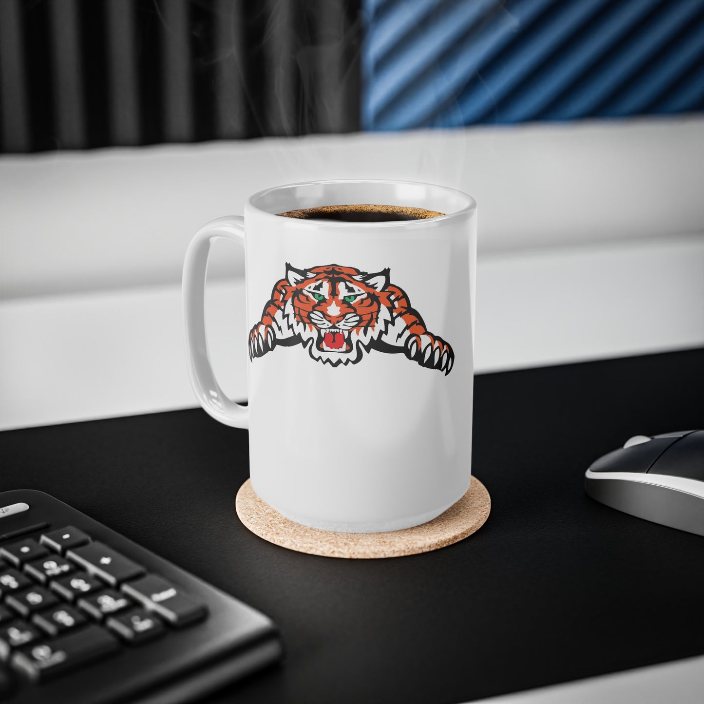 Cherry Tigers Ceramic Coffee Mug