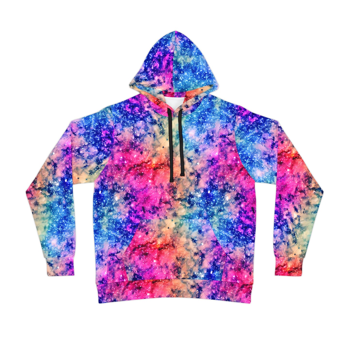 Rainbow Galaxy All-Over Print Hoodie – Unisex Athletic Style