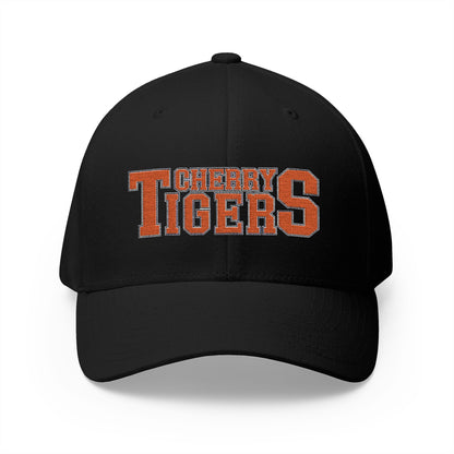 Cherry Tigers Flex-Fit Structured Cap – Stealth Mode: Activated 🧢🐅