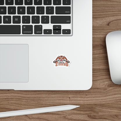 Cherry School Tigers Transparent Sticker – Classic Logo Design
