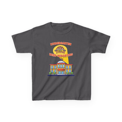 Kindergarten: Hero Reporting for Duty – Cherry Tigers Kids Tee