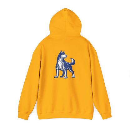 Bigfork Huskies Back-Logo Hoodie — Front Wordmark, Classic Comfort