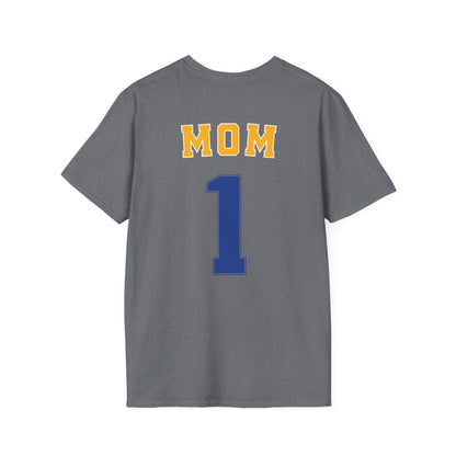 Bigfork Huskies Soft-Style Tee — Custom Back (“MOM #1” or Your Text)