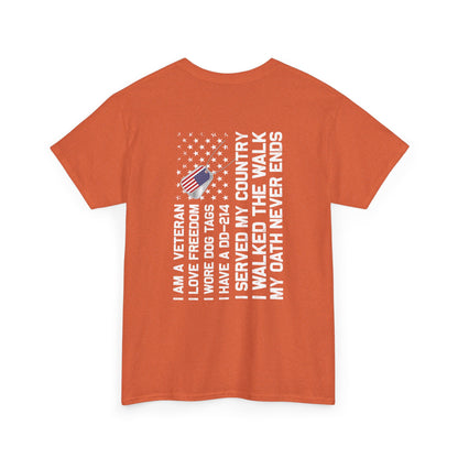 Title: Veteran Oath Tee - A Statement of Honor and Service
