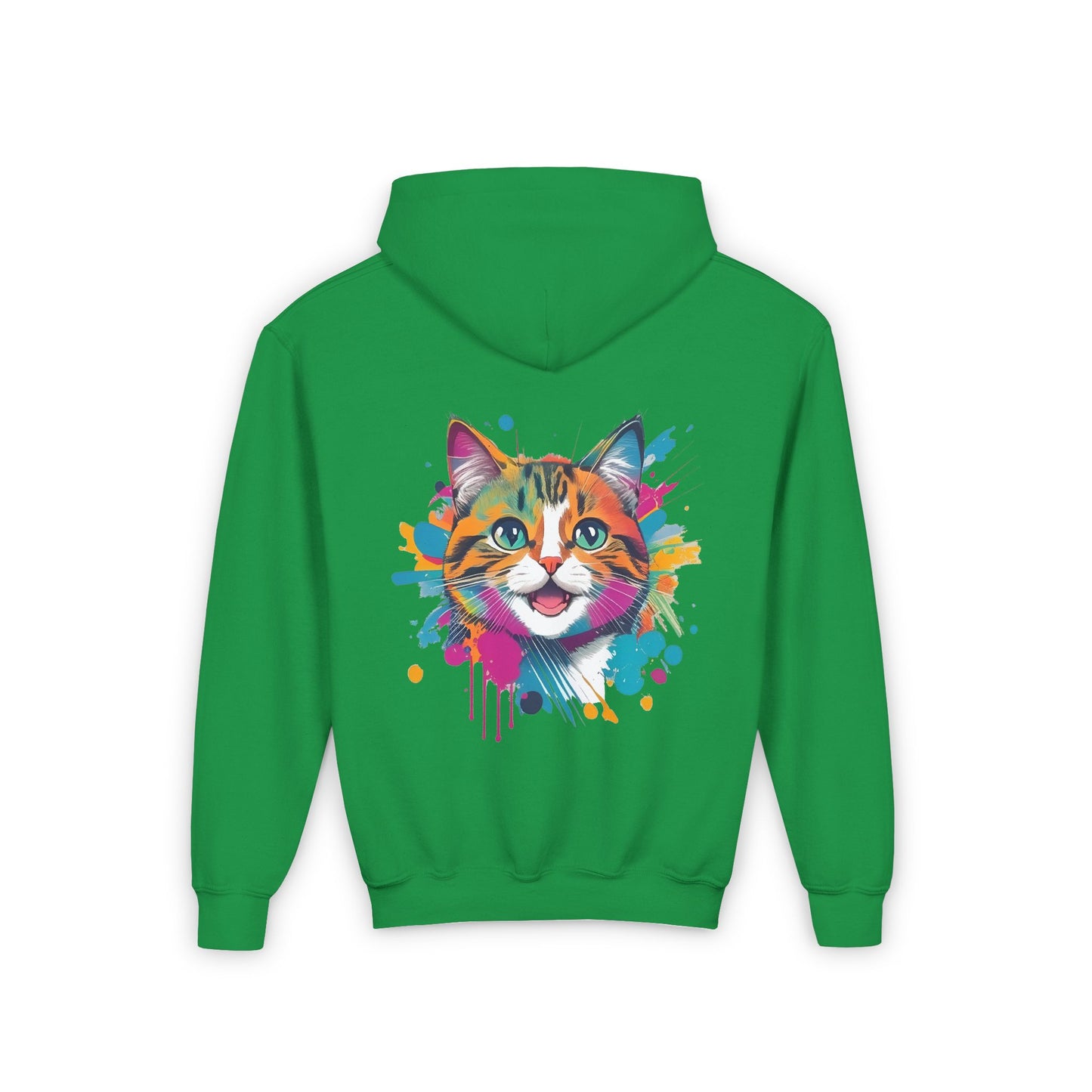 Happy Cat Day Youth Hoodie by Ryne - Cats Rule!