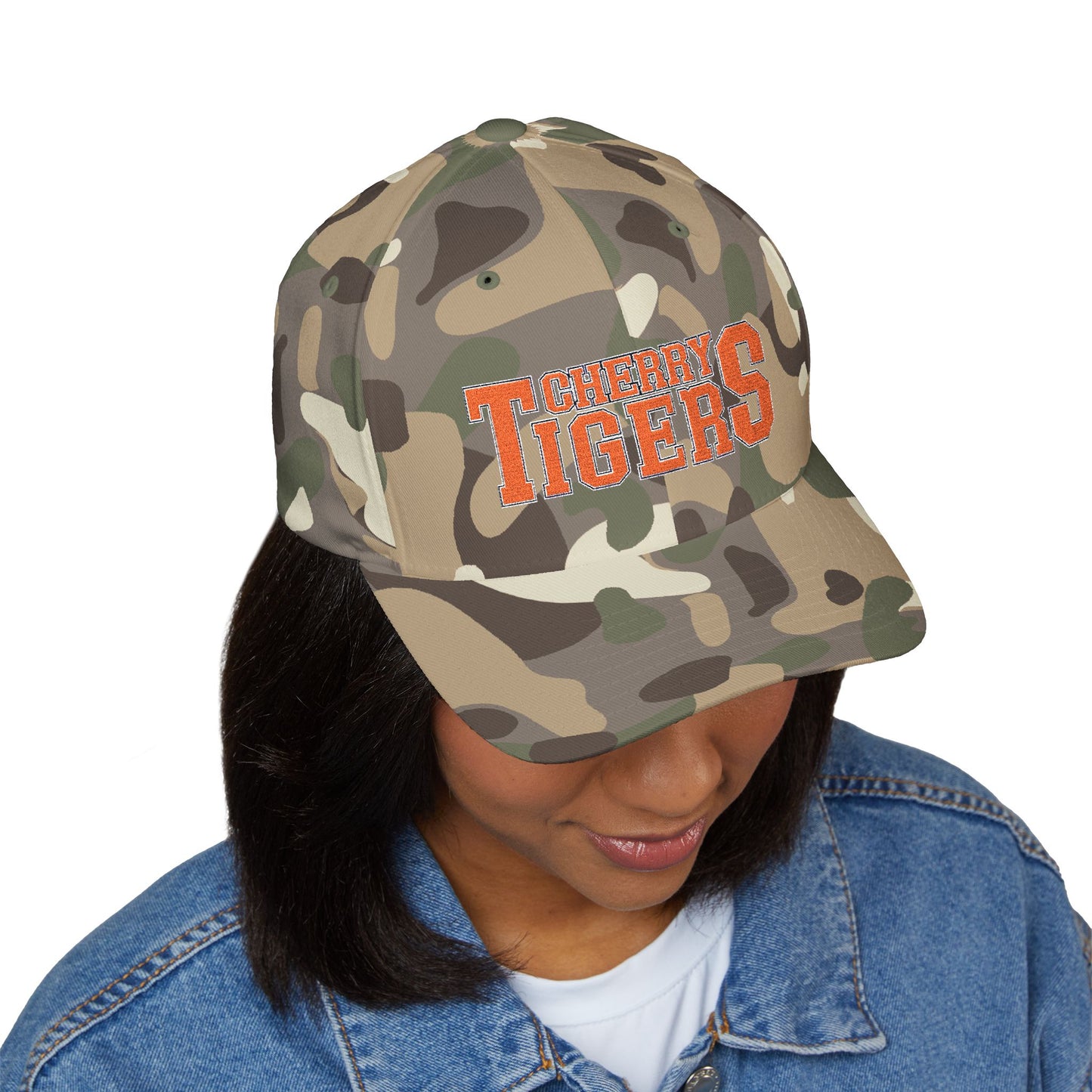 Cherry Tigers Flex-Fit Structured Cap – Stealth Mode: Activated 🧢🐅