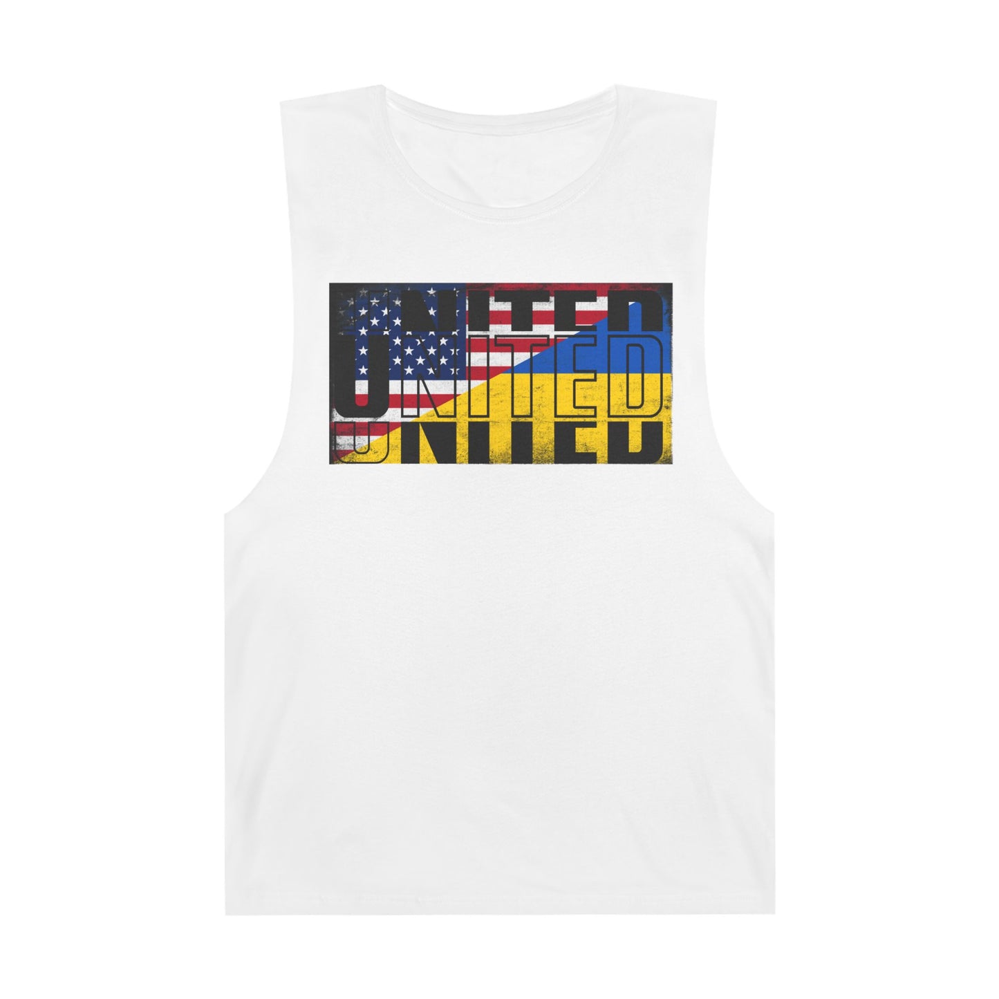 United in Strength - USA & Ukraine Flag Tank Top