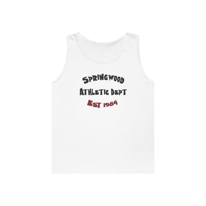 Springwood High Athletic Dept. Tank Top – Class of 1984 Horror Fan Gym Shirt
