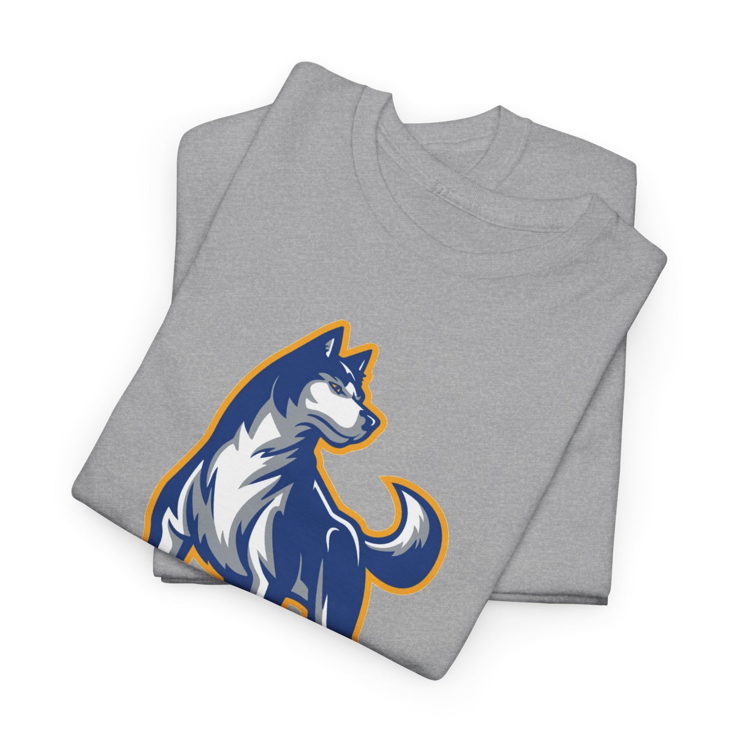 Bigfork Huskies Heavy Cotton Tee — Custom Back (“DAD #1” or Your Text)