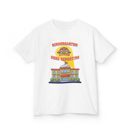 Kindergarten: Hero Reporting for Duty – Cherry Tigers Kids Tee