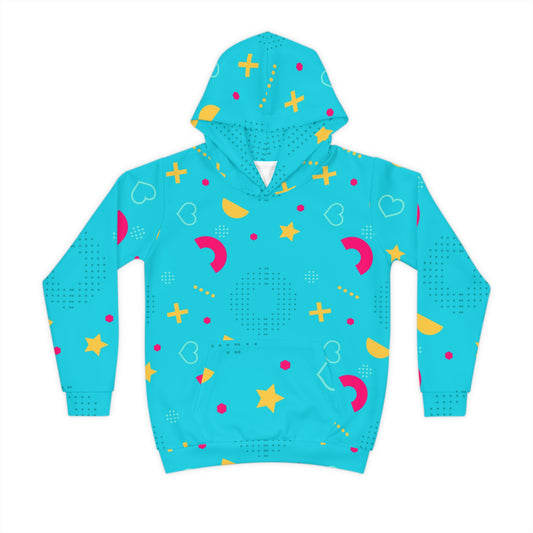 80's Inspired Blue Hoodie