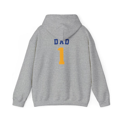 Bigfork Huskies Heavy-Blend Hoodie — Custom Back (“DAD #1” or Your Text)