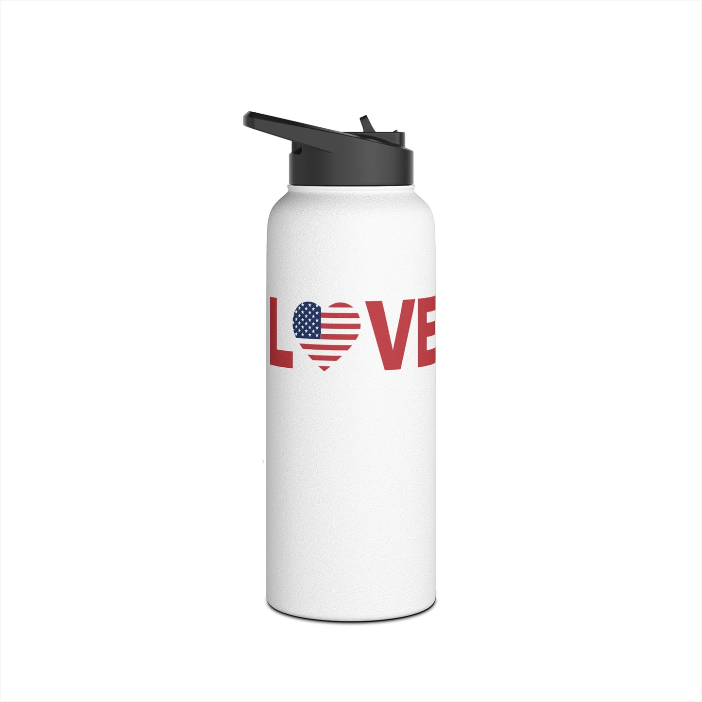 LOVE United USA Stainless Steel Water Bottle | 12oz, 18oz, 32oz