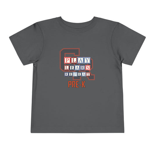 Grand Rapids Thunderhawks – Play. Learn. Repeat. Pre-K Toddler Tee