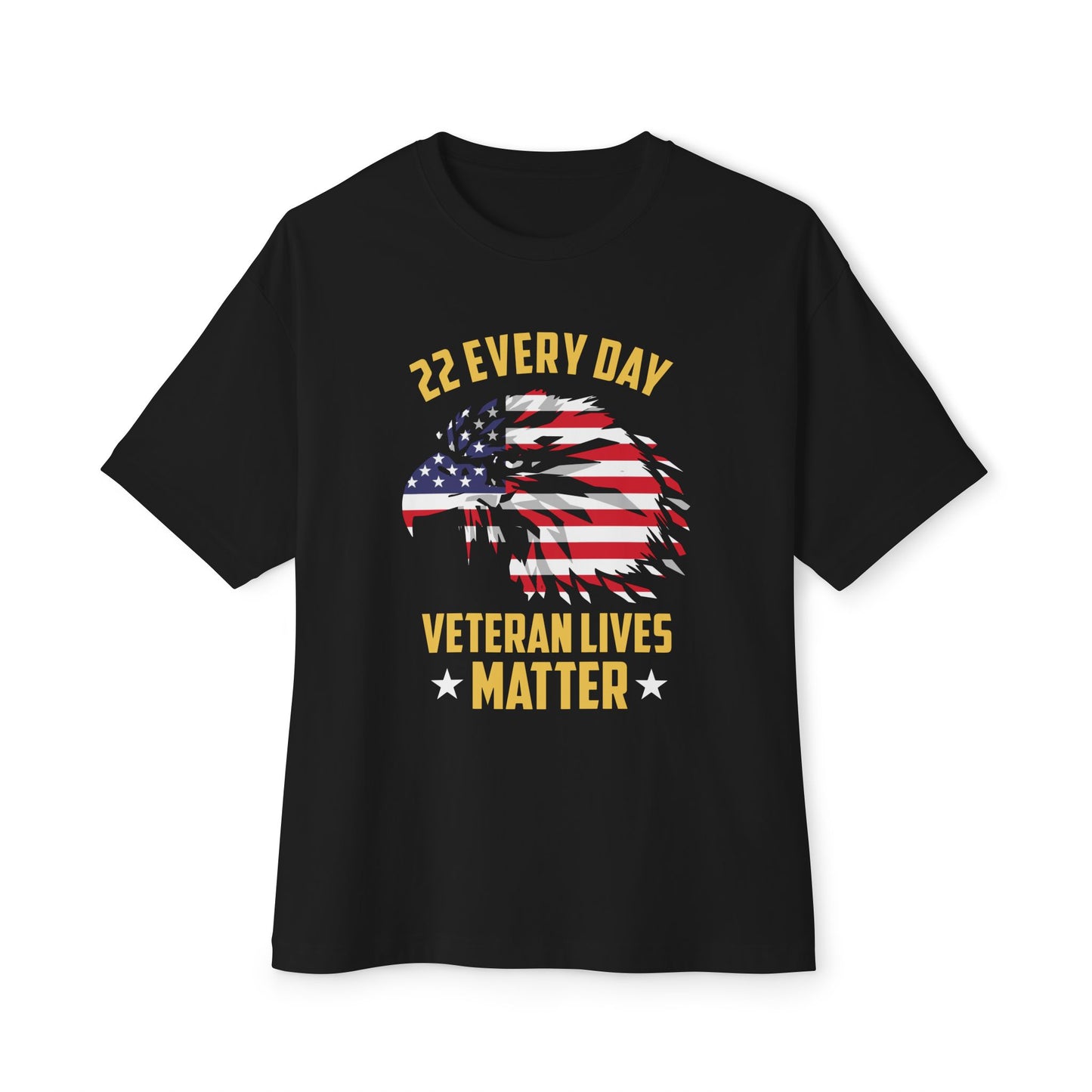 22 Every Day - Veteran Lives Matter Oversized Tee