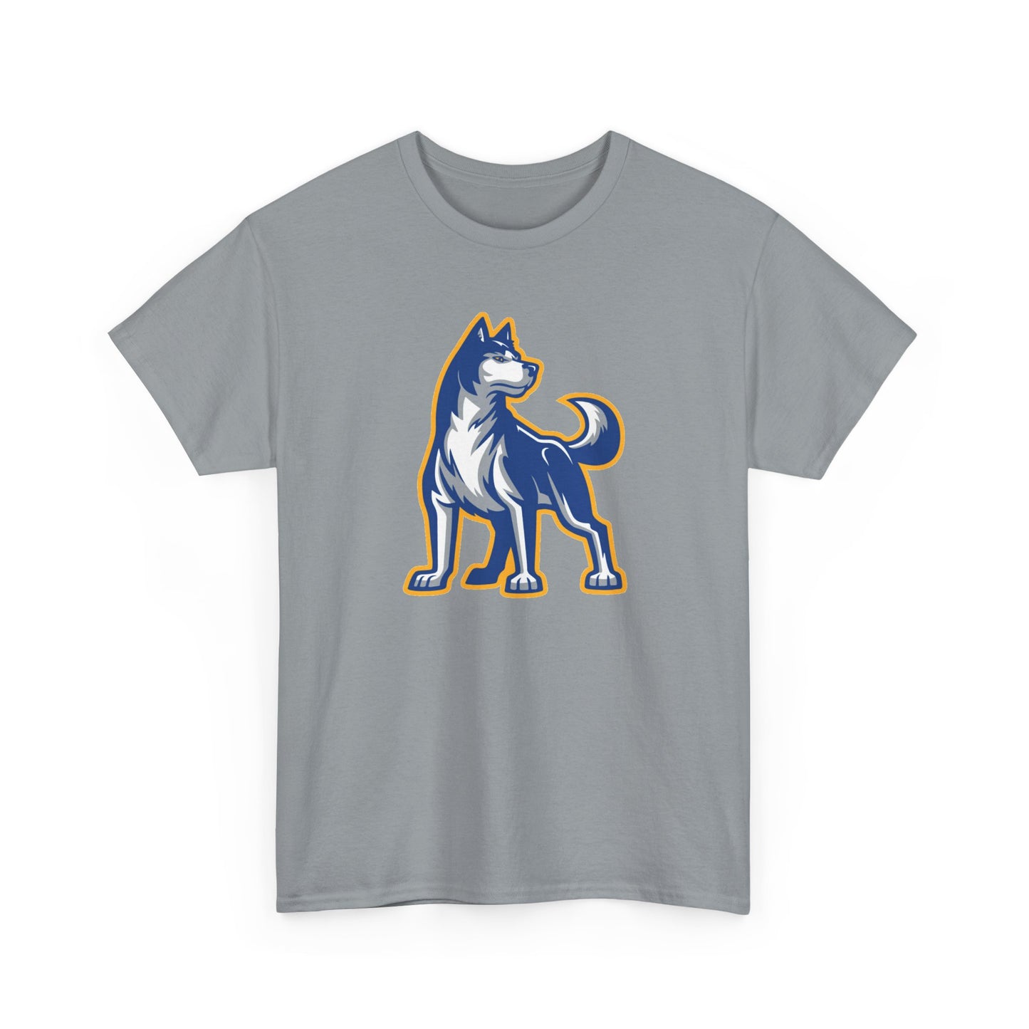 Bigfork Huskies Heavy Cotton Tee — Custom Back (“DAD #1” or Your Text)