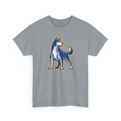 Bigfork Huskies Heavy Cotton Tee — Custom Back (“DAD #1” or Your Text)