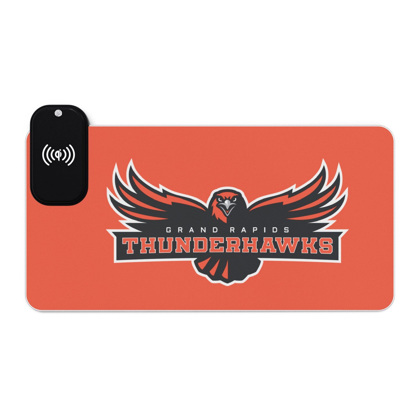 Grand Rapids Thunderhawks LED Gaming Mouse Pad, Wireless Charging