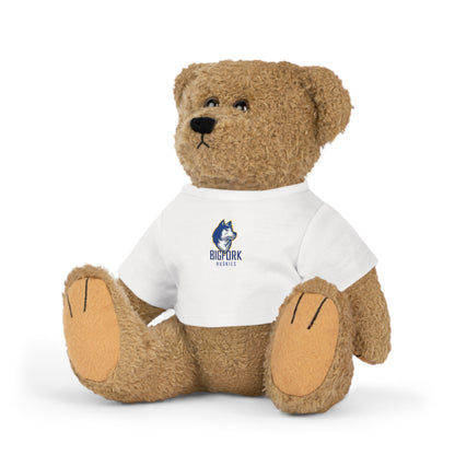 Bigfork Huskies Plush Buddies — Mini Tee w/ Logo (Sheep • Bear • Bunny • Elephant)