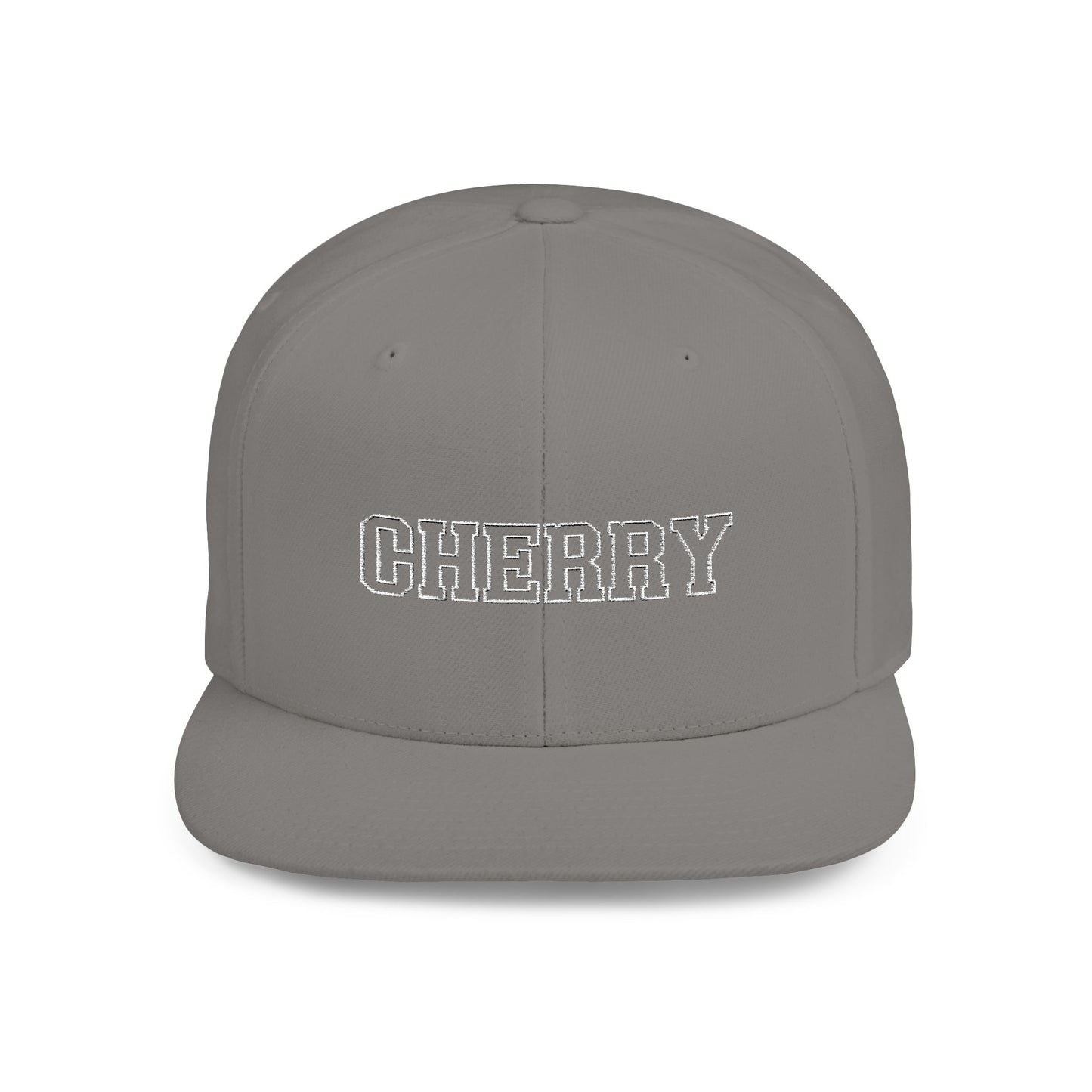 Cherry Flat Bill Snapback – Blend In? Never. 🍒🎯