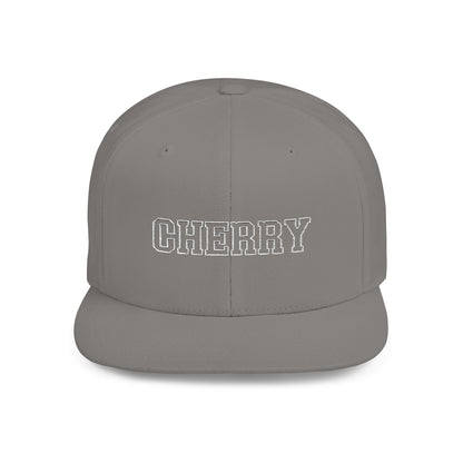 Cherry Flat Bill Snapback – Blend In? Never. 🍒🎯