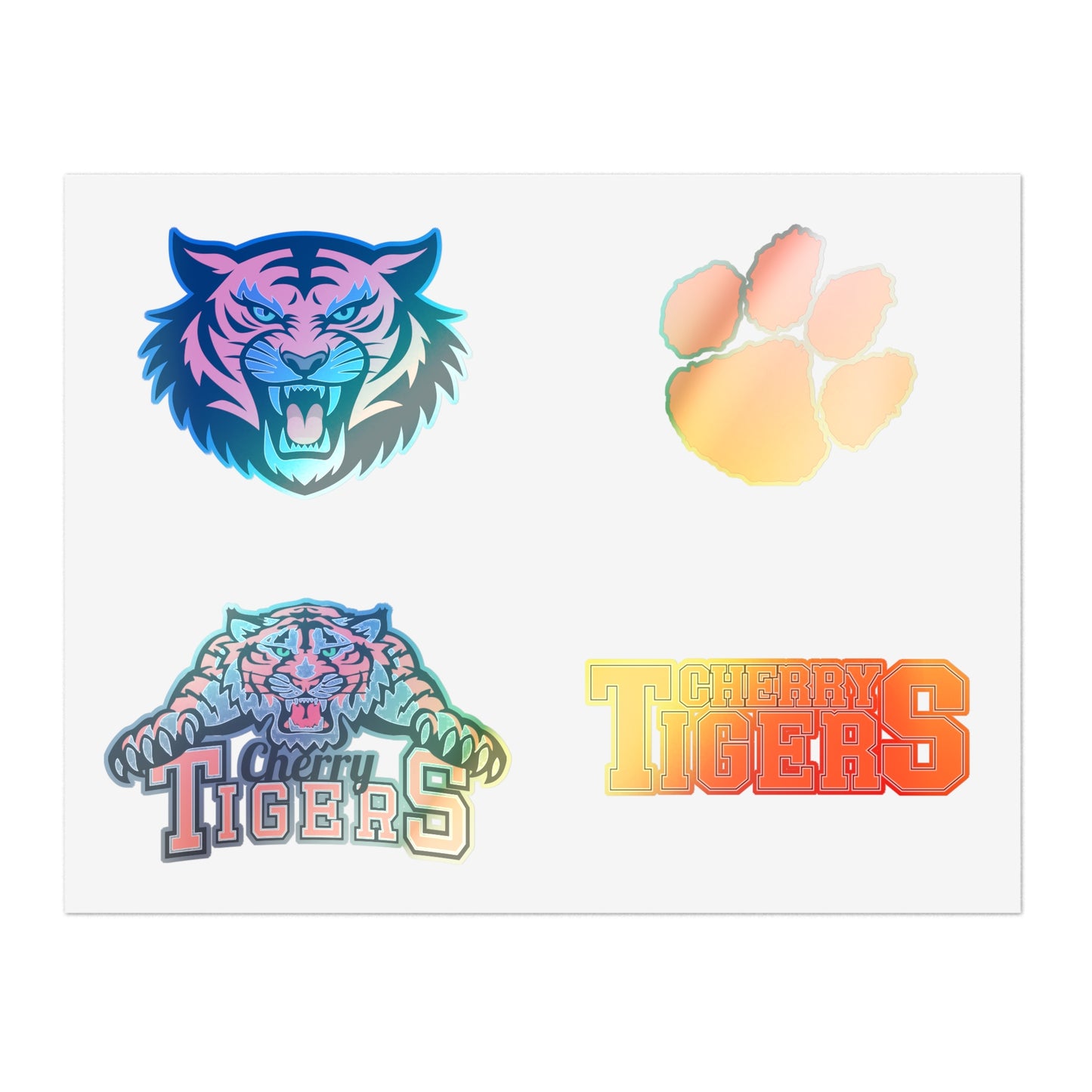 Cherry High School Tigers Sticker Sheet