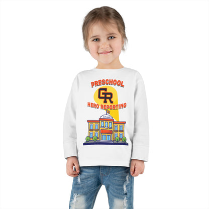 Preschool: Hero Reporting for Duty – Grand Rapids Thunderhawks Toddler Long Sleeve Tee