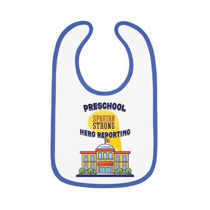 Preschool: Spartan Strong, Hero Reporting – NK Spartans Baby Bib