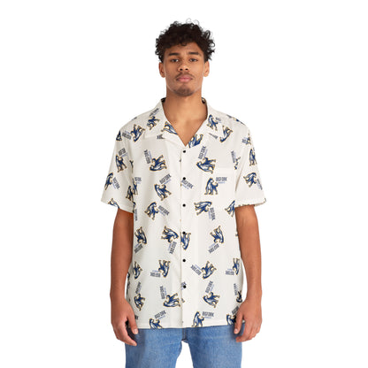 Bigfork Huskies Aloha Howl Hawaiian Shirt — Boxy Fit, Pocket, Summer Spirit
