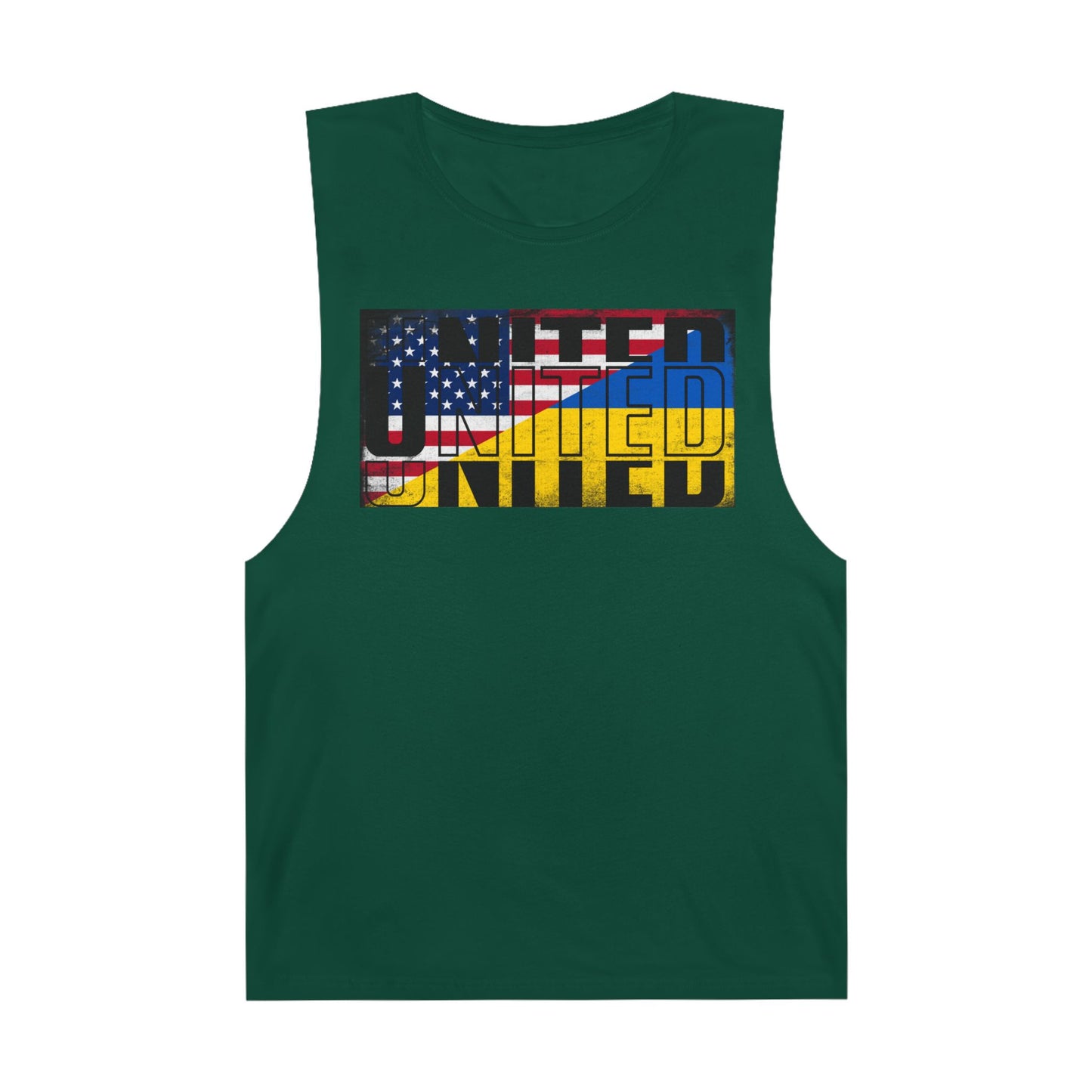 United in Strength - USA & Ukraine Flag Tank Top