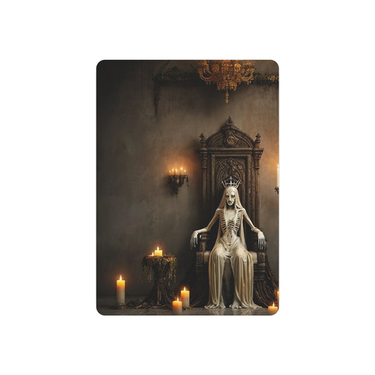 Crowned in Silence – Gothic Queen Metal Sign