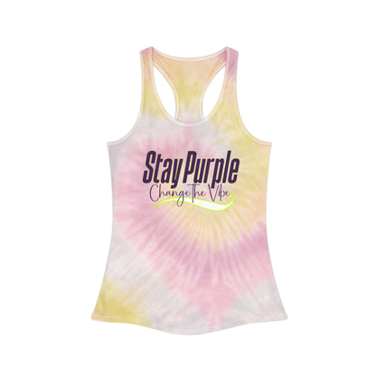 Change the Vibe Tie-Dye Racerback Tank