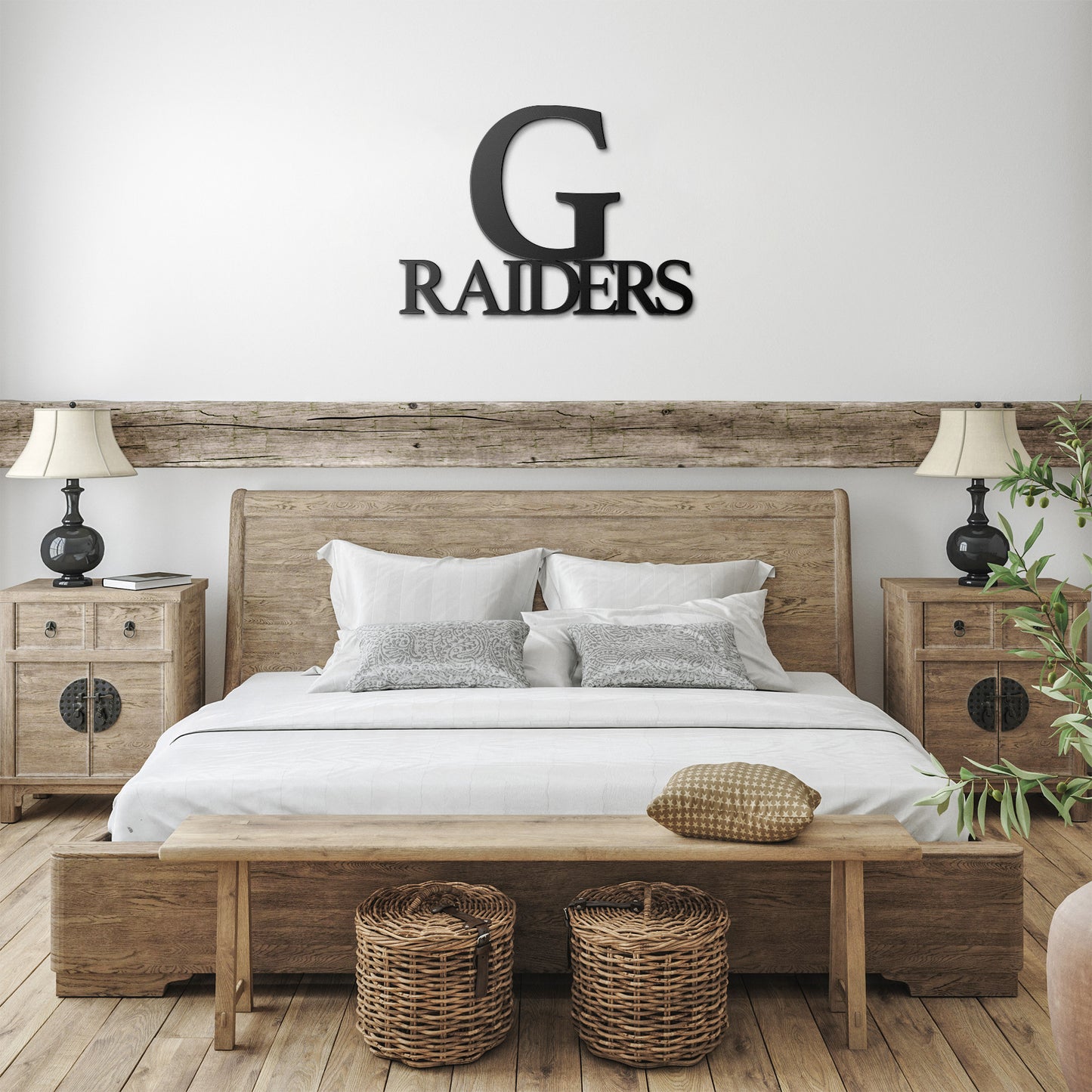 Greenway Raiders Metal Wall Art Sign