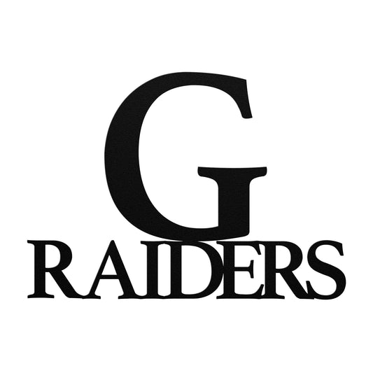 Greenway Raiders Metal Wall Art Sign