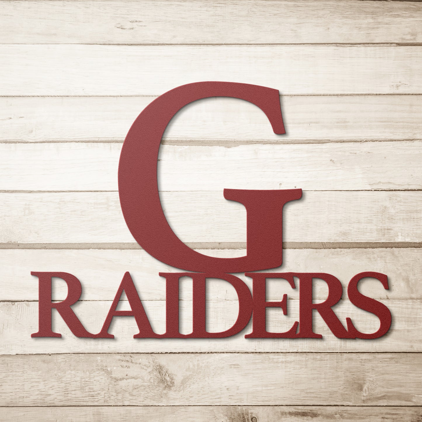 Greenway Raiders Metal Wall Art Sign