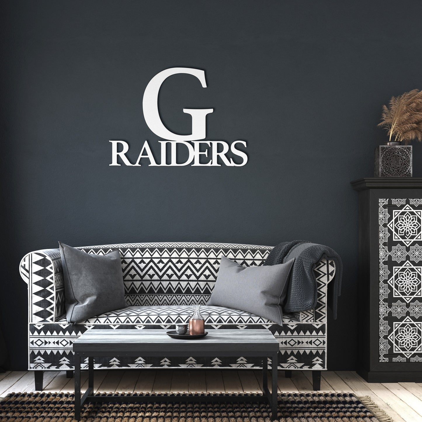 Greenway Raiders Metal Wall Art Sign