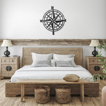 Metal Compass Rose Wall Art
