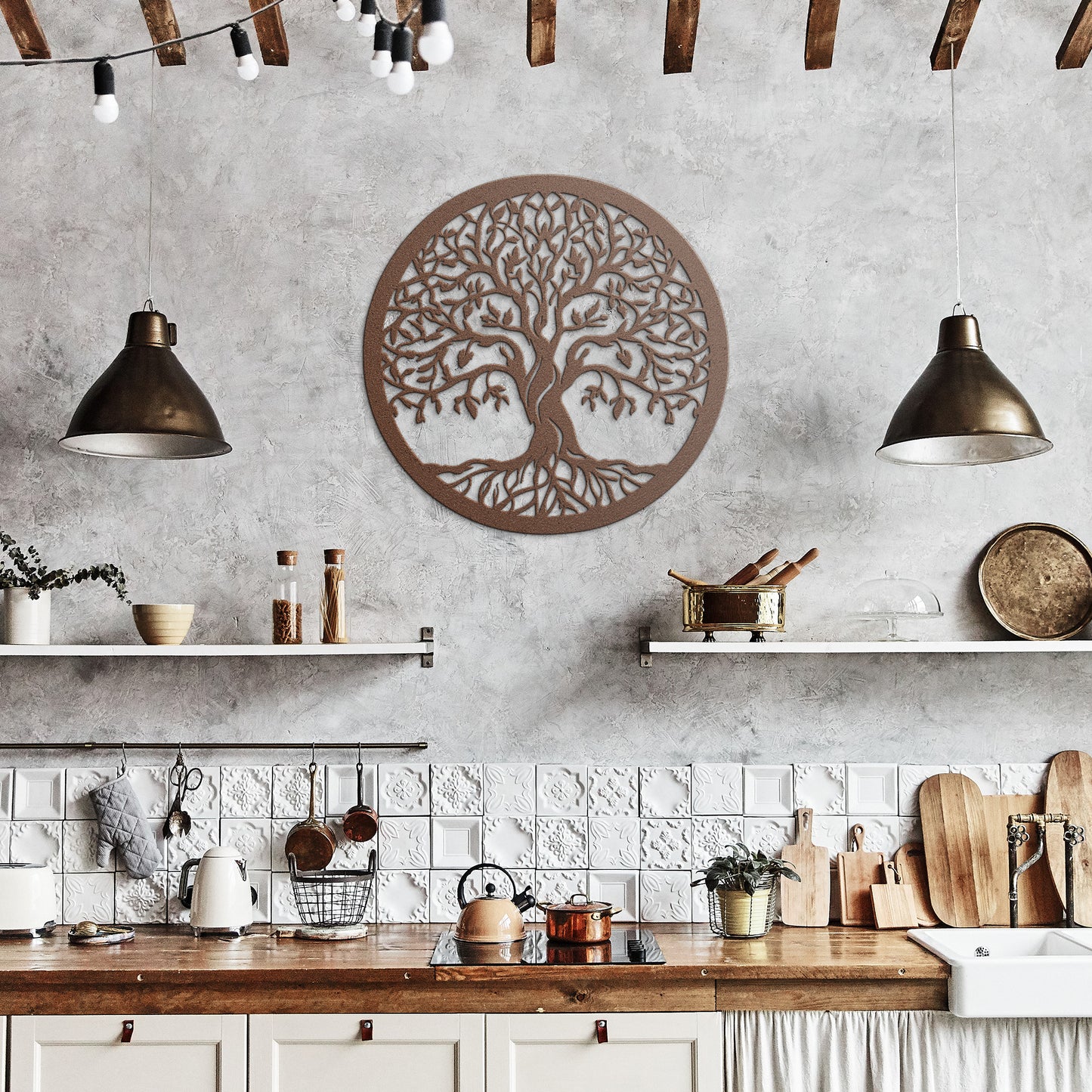 Metal Tree of Life Sign