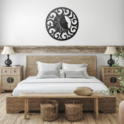 Smiling Sun Metal Wall Art